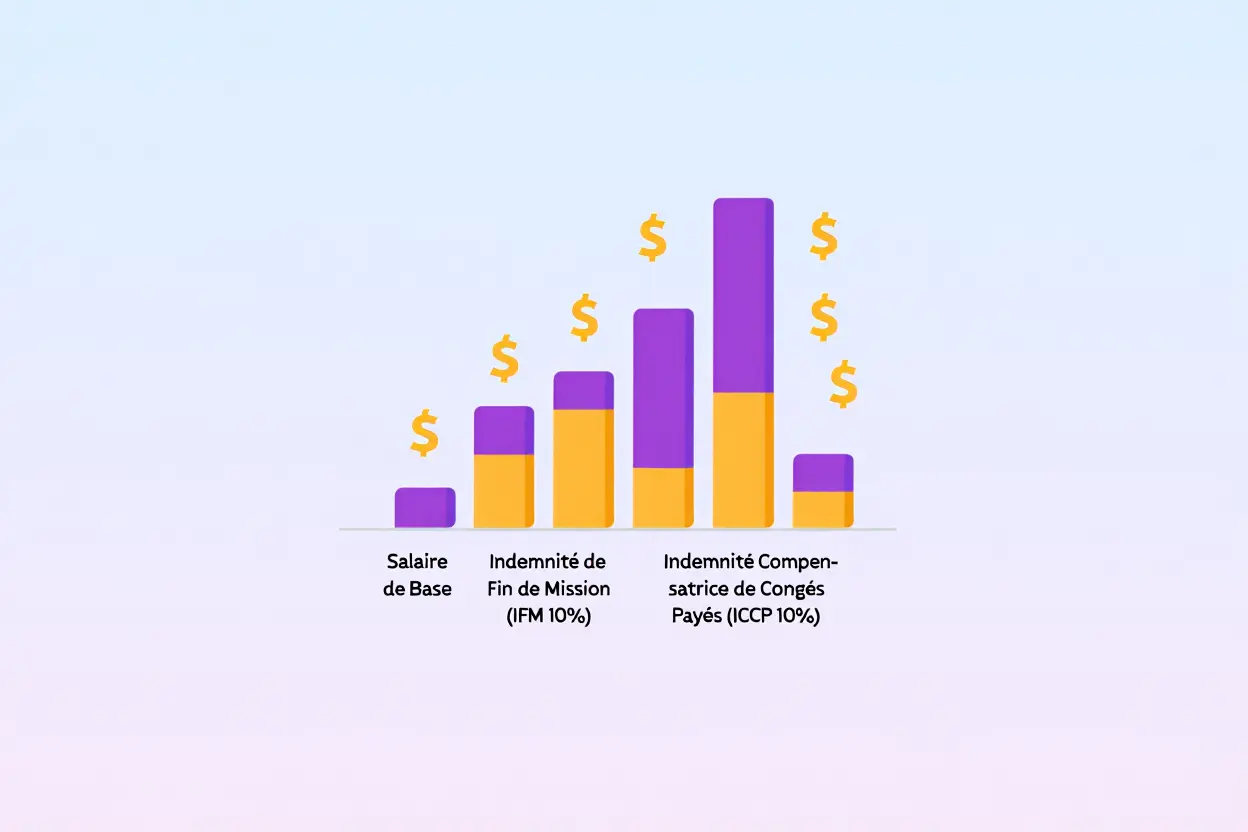 Composition du salaire intérim