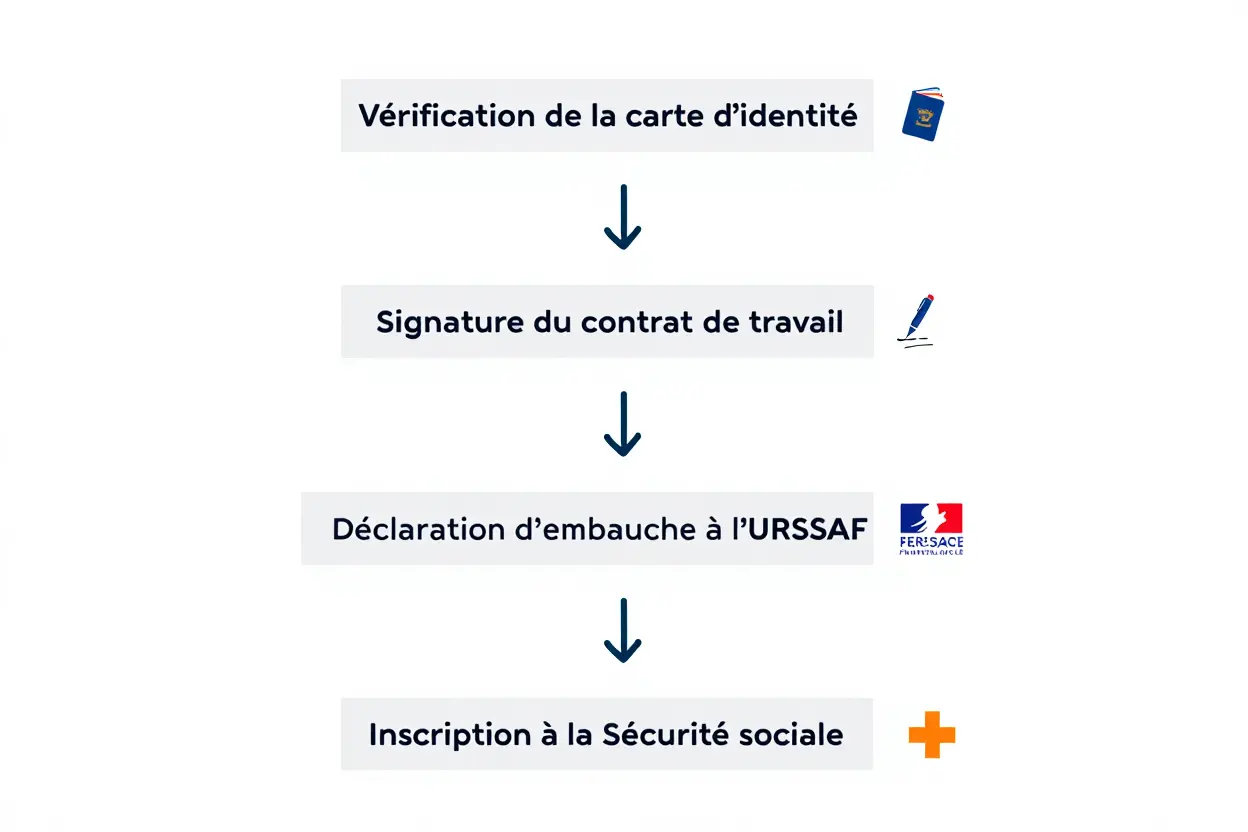 Processus d'embauche salarié italien