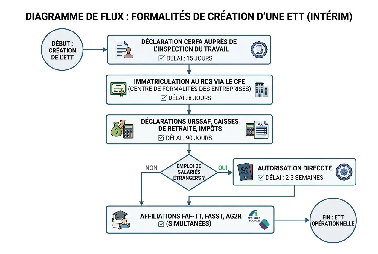 Formalités création ETT intérim