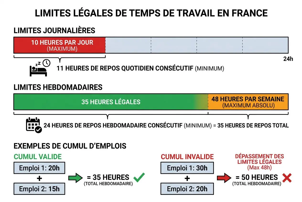 Plafonds légaux de travail cumulé