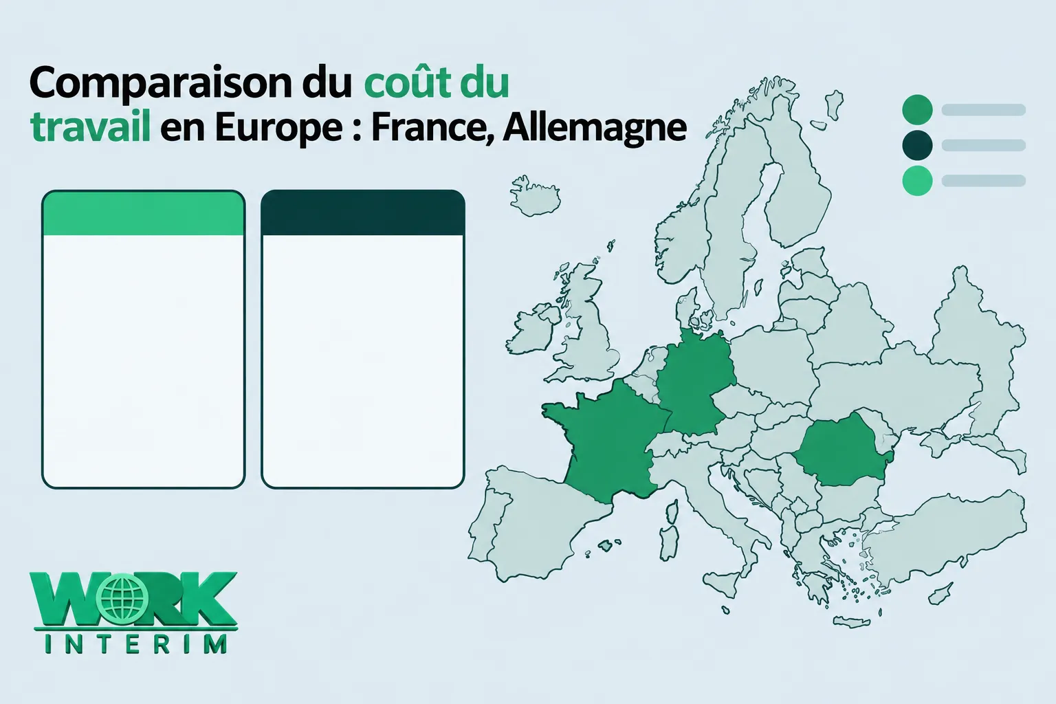 Comparaison du coût du travail en Europe : France, Allemagne