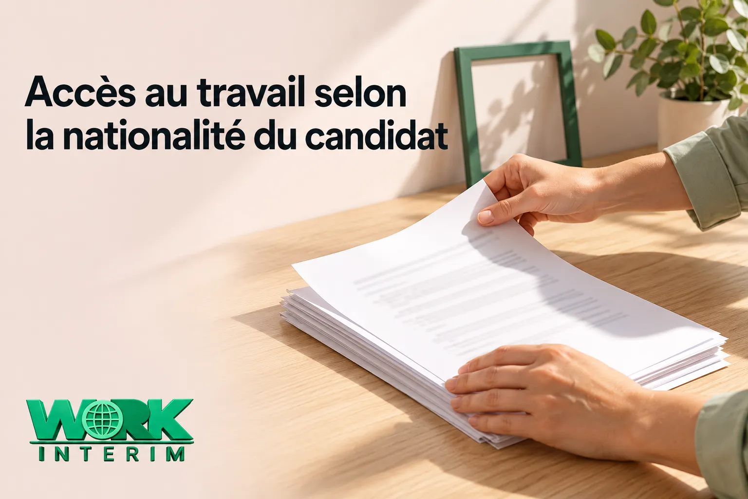 Une personne feuillette une pile de documents sur un bureau.